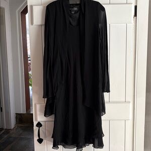 Jones New York Black Silk Dress